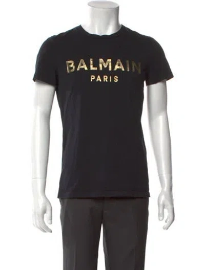 Pre-owned Balmain Graphic Print Crew Neck T-shirt In Multi