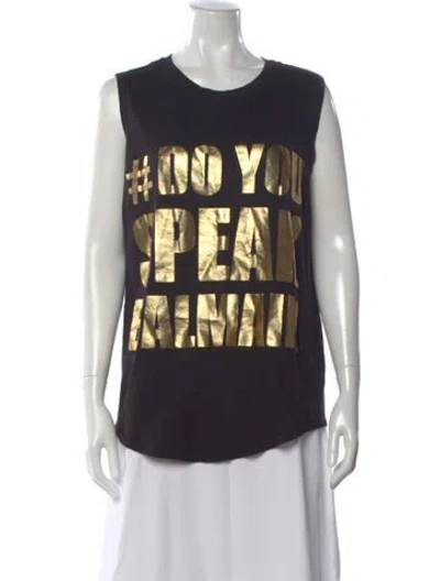 Pre-owned Balmain Graphic Print Crew Neck T-shirt In Multi