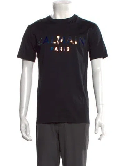 Pre-owned Balmain Graphic Print Crew Neck T-shirt In Multi