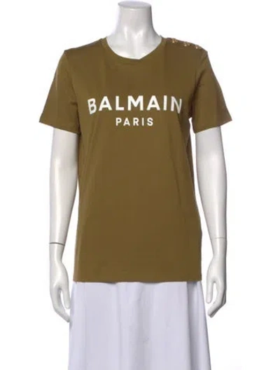 Pre-owned Balmain Graphic Print Crew Neck T-shirt W/ Tags In Multi