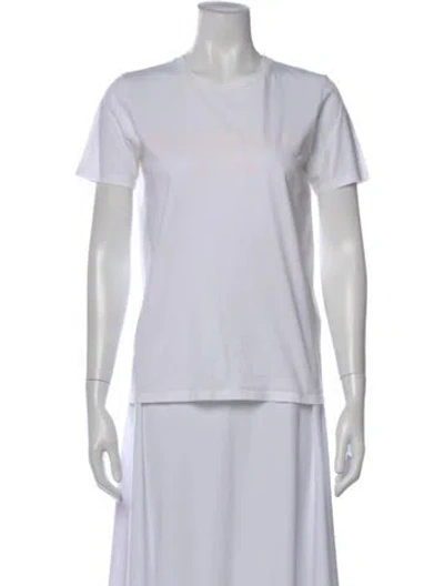 Pre-owned Balmain Graphic Print Crew Neck T-shirt In White