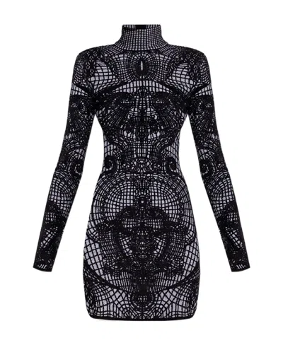 BALMAIN SHORT VELVET DRESS