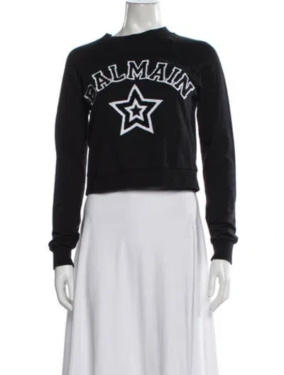 Pre-owned Balmain Graphic Print Jacket In Black