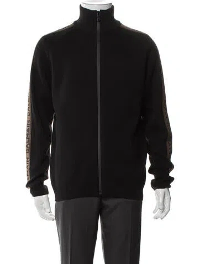 Pre-owned Balmain Graphic Print Jacket In Black