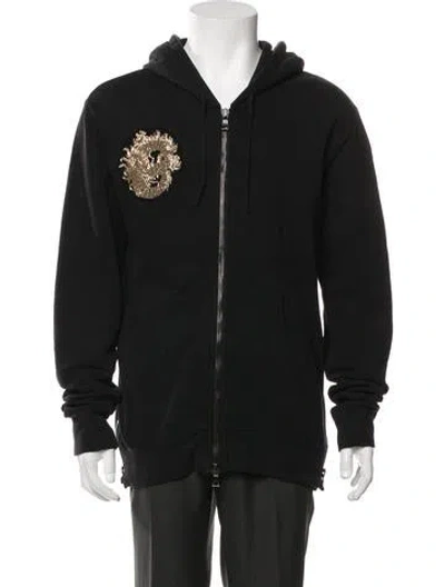 Pre-owned Balmain Graphic Print Jacket In Black