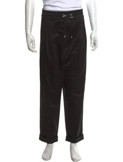 Pre-owned Balmain Graphic Print Joggers W/ Tags In Black
