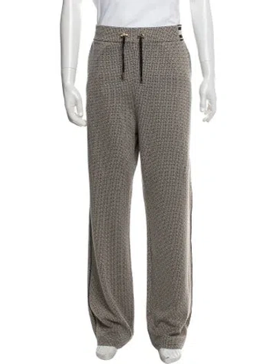 Pre-owned Balmain Graphic Print Lounge Bottoms In Black/neutrals