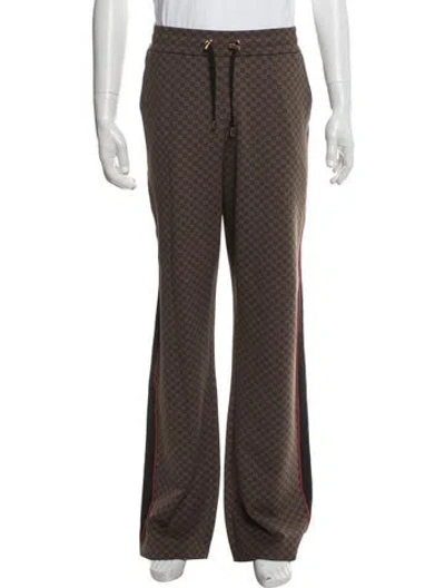 Pre-owned Balmain Graphic Print Lounge Bottoms W/ Tags In Brown