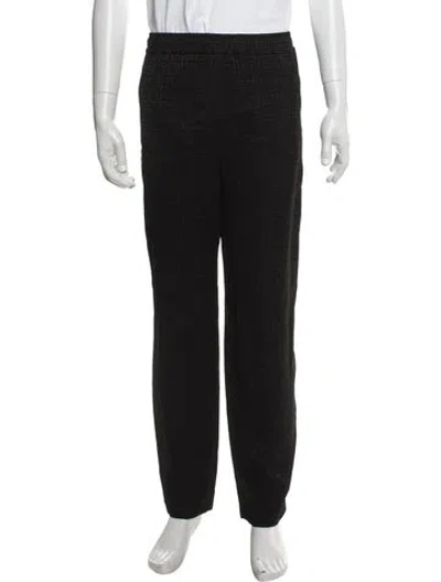 Pre-owned Balmain Graphic Print Pants W/ Tags In Black