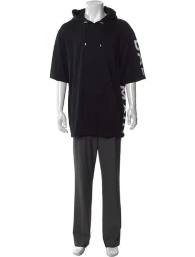 Pre-owned Balmain Graphic Print Short Sleeve In Black