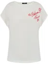 Balmain Graphic-print Short-sleeve T-shirt In White