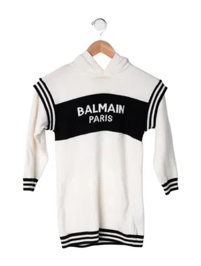 Pre-owned Balmain Kids' Graphic Print Sweater In Multicolor