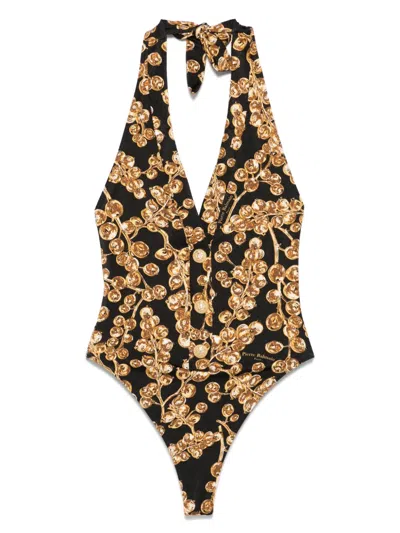 BALMAIN GRAPHIC-PRINT SWIMSUIT
