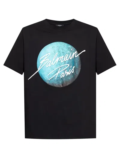 BALMAIN GRAPHIC-PRINT T-SHIRT