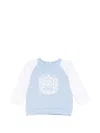 Balmain Graphic Sweatshirt In Blue
