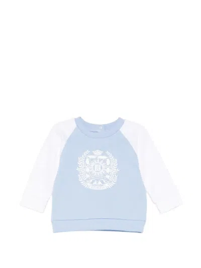 Balmain Babies' Graphic Sweatshirt In Blue