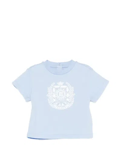 Balmain Babies' Graphic T-shirt In Blue