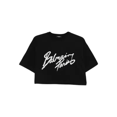 BALMAIN GRAPHIC-PRINT T-SHIRT