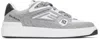 Balmain Grey B-court Skate Sneakers In Y16 Gris Perle/gris