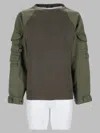Balmain Cargo-pocket Panelled Sweater In Green