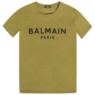 Balmain Green Cotton T-shirt