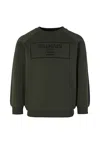 Balmain Green Sweatshirt For Boy With Logo In Green