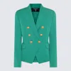 BALMAIN BALMAIN GREEN WOOL BLAZER