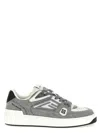 Balmain Grey B-court Skate Sneakers In Grey