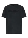 Balmain Vintage Logo T-shirt In Gray