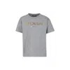 Balmain Grey T-shirt For Kids With Logo In Grey