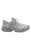 Balmain Sneakers In Mixed Materials In Grey