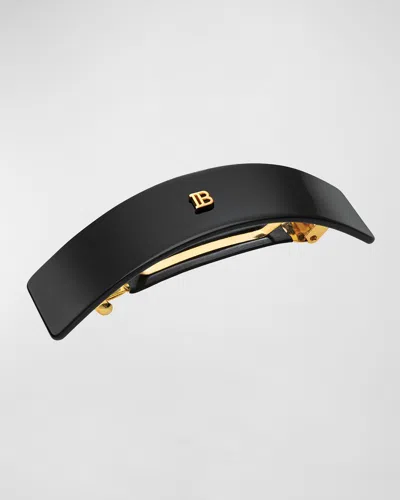Balmain Barrette Pour Cheveux Large Barrette In Black