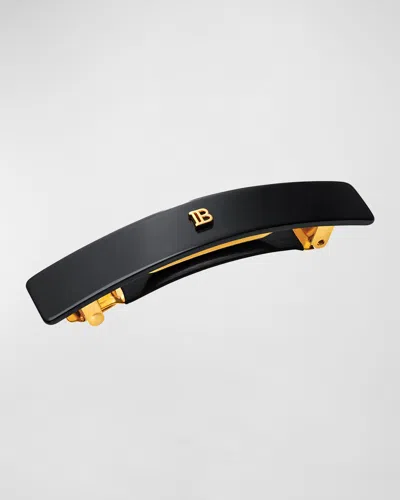 Balmain Hair Barrette Pour Cheveux Medium Barrette In Black