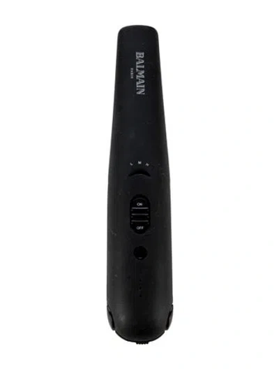 Pre-owned Balmain Hair Couture Cordless Straightener W/ Bag In Black
