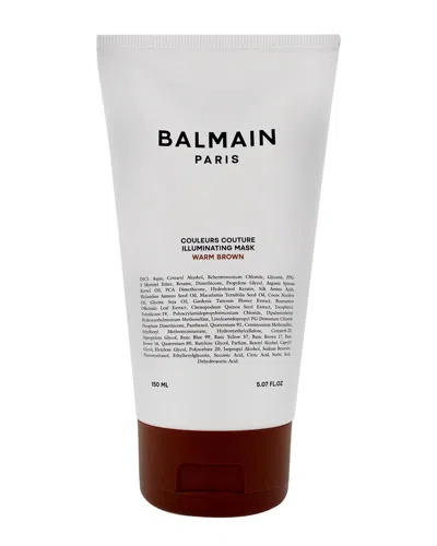Balmain Hair Couture For Unisex 5.07oz Couleurs Couture Illuminating Mask -  Warm Brown In Transparent