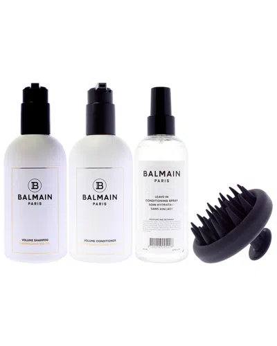 Balmain Hair Couture For Women 4pc Volume Care Set In White