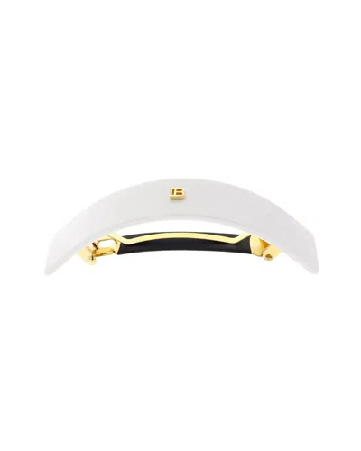 Balmain Hair Couture Women's Cellulose Acetate Barrette Pour Cheveux Large In White