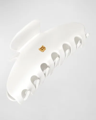 Balmain Pince A Cheveux Large Claw Clip In White
