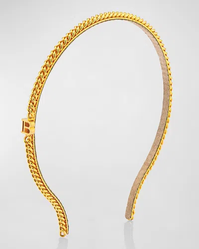 Balmain Hair Pont Des Arts Small Gold Chain Headband