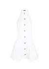 Balmain Backless Dress In White