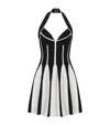 BALMAIN HALTERNECK KNITTED MINI DRESS