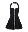 Balmain Halterneck Knit Dress In Black