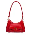 Balmain Hand, Shoulder And Crossbody Leather Bag In Rouge