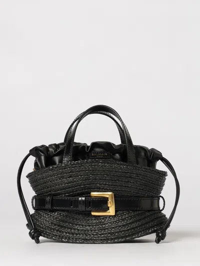 Balmain Shuffle Mini Handbag In Black