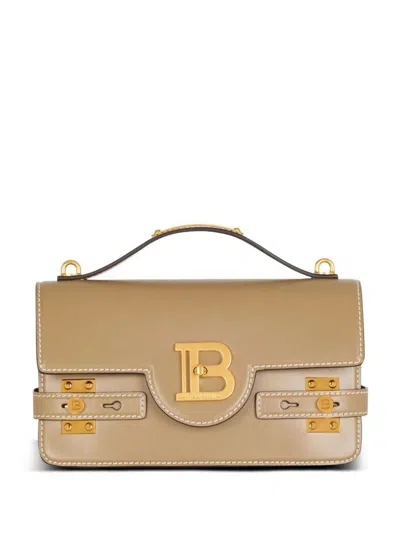 Balmain B-buzz 24 Shoulder Bag In Brown