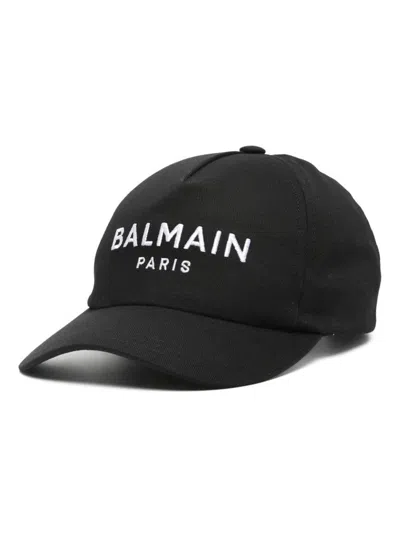 Balmain Hats In Nero E Bianco
