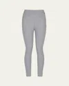 Balmain Slim Fit Stretch Ankle Length Trousers In Gray
