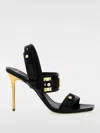 Balmain Open-toed High-heeled Sandals In Black