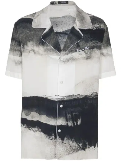BALMAIN MOON-PRINT SHIRT