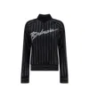Balmain High-neck Logo Sweater Women In Black